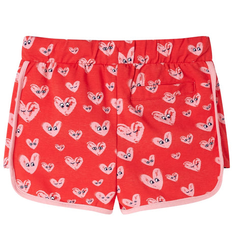 Vidaxl kindershort met trekkoord 104 rood