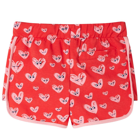 Vidaxl kindershort met trekkoord 140 rood