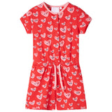 Vidaxl kinderjumpsuit 140 rood
