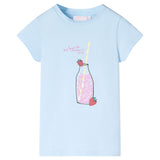 Vidaxl kindershirt 116 zachtblauw