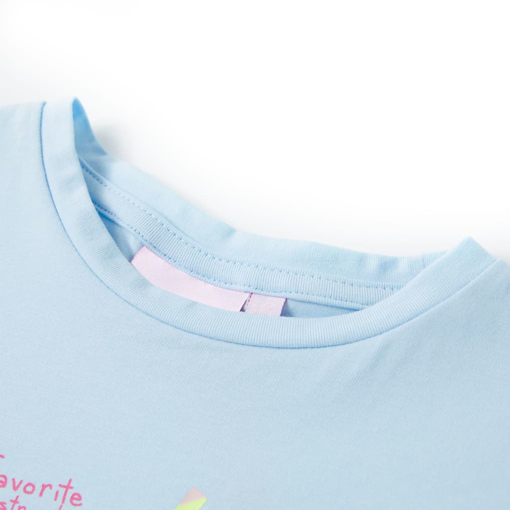 Vidaxl kindershirt 116 zachtblauw