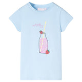 Vidaxl kindershirt 140 zachtblauw