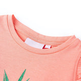 Vidaxl kindershirt 128 neonkoraal