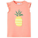 Vidaxl kindershirt 140 neonkoraal