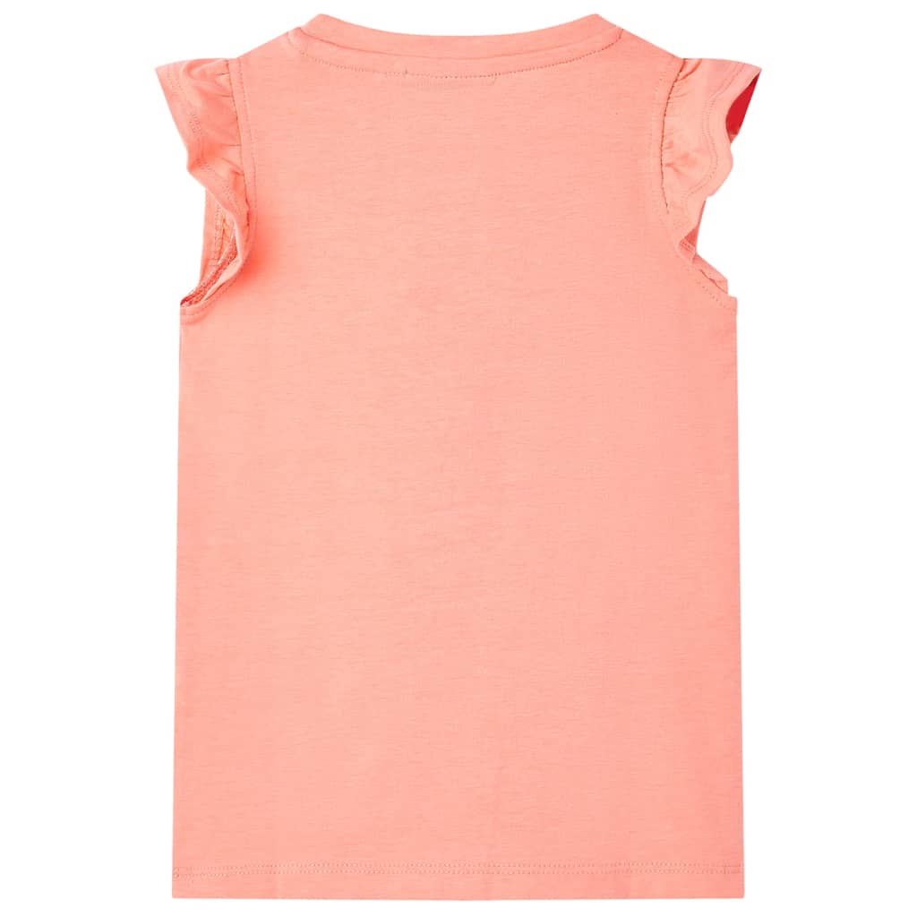 Vidaxl kindershirt 140 neonkoraal