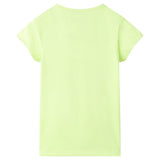 VidaXL Kindershirt 92 fluorescerend geel