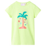 Vidaxl kindershirt 116 fluorescerend geel