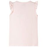 VidaXL Kindershirt met ruches aan de mouwen 92 zachtroze