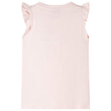 VidaXL Kindershirt met ruches aan de mouwen 104 zachtroze