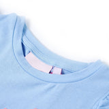 Vidaxl kindershirt met ruches aan de mouwen 104 lichtblauw