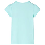 Vidaxl kindershirt 128 lichtzeeblauw