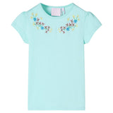 Vidaxl kindershirt 140 lichtzeeblauw