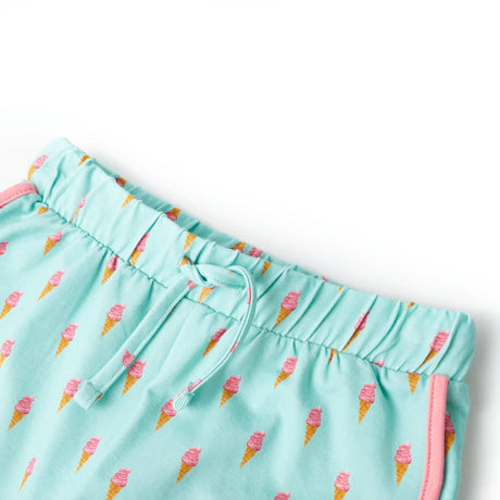 Vidaxl kindershorts met trekkoord 116 lichtmintkleurig