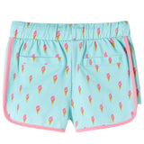 Vidaxl kindershorts met trekkoord 128 lichtmintkleurig