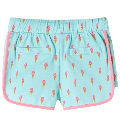 Vidaxl kindershorts met trekkoord 128 lichtmintkleurig