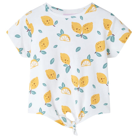 Vidaxl kindershirt met knoop in de zoom 104 ecru