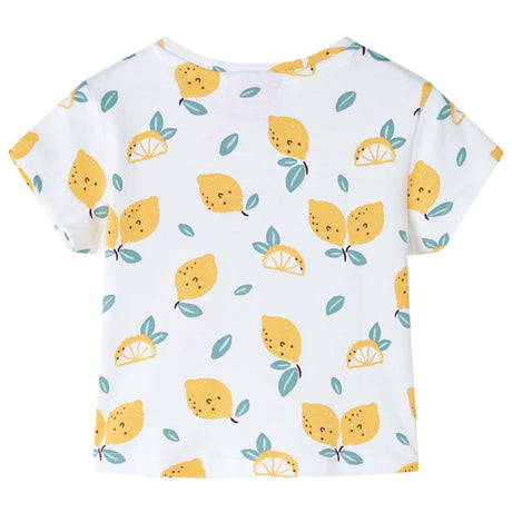 Vidaxl kindershirt met knoop in de zoom 104 ecru