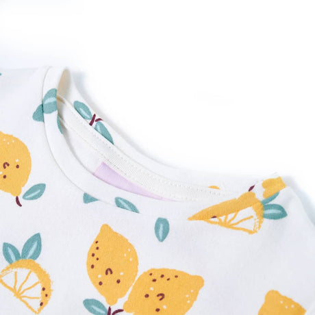 Vidaxl kindershirt met knoop in de zoom 104 ecru