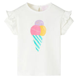 Vidaxl kindershirt 104 ecru