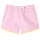Vidaxl kindershorts met bies 104 felroze