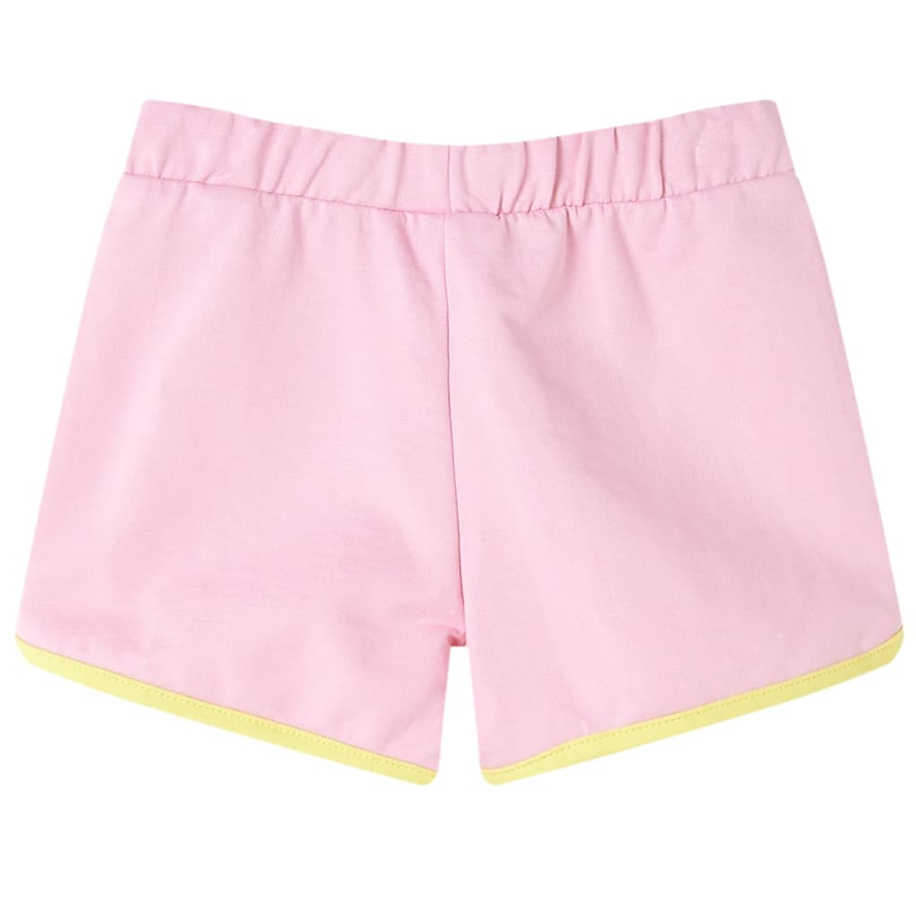Vidaxl kindershorts met bies 140 felroze