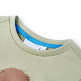 Vidaxl kindershirt met korte mouwen 140 lichtkakikleurig