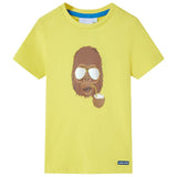 VidaXL Kindershirt met korte mouwen 116 geel