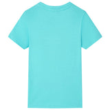 VidaXL Kindershirt met korte mouwen 128 zeeblauw