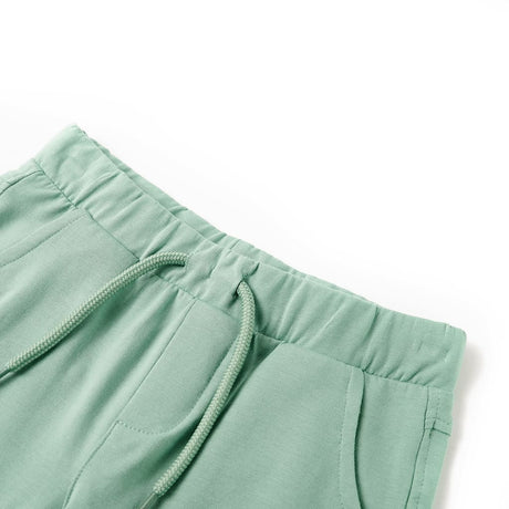 Vidaxl kindershorts met trekkoord 128 lichtkaki