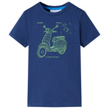 Vidaxl kindershirt 140 donkerblauw