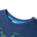 Vidaxl kindershirt 140 donkerblauw