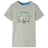VidaXL Kindershirt 104 lichtkakikleurig