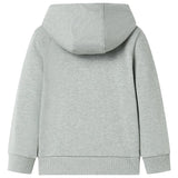 Vidaxl kindervest met capuchon en rits 116 gemêleerd lichtkaki