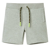 Vidaxl kindershorts met trekkoord 92 gemêleerd lichtkakikleurig