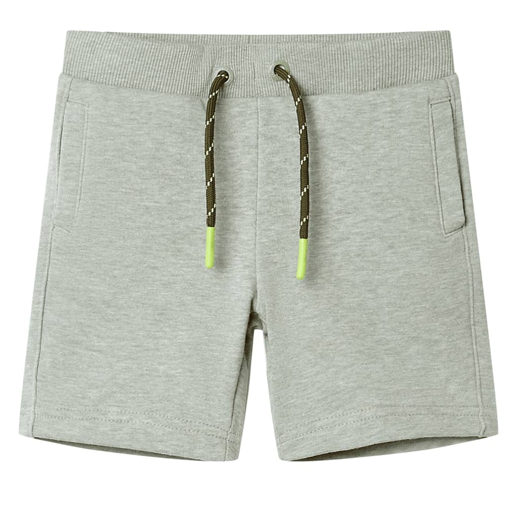 Vidaxl kindershorts met trekkoord 116 gemêleerd lichtkakikleurig