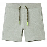 Vidaxl kindershorts met trekkoord 128 gemêleerd lichtkakikleurig
