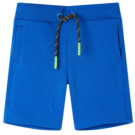 Vidaxl kindershort met trekkoord 116 blauw
