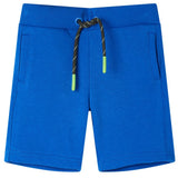 Vidaxl kindershort met trekkoord 128 blauw