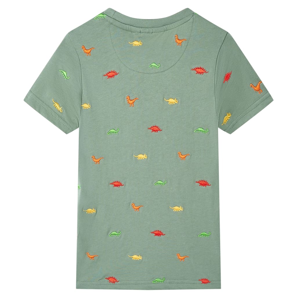 Vidaxl kindershirt met korte mouwen 104 kakikleurig