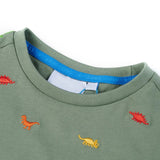 Vidaxl kindershirt met korte mouwen 128 kakikleurig