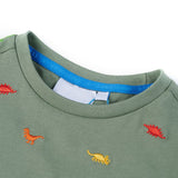 Vidaxl kindershirt met korte mouwen 140 kakikleurig