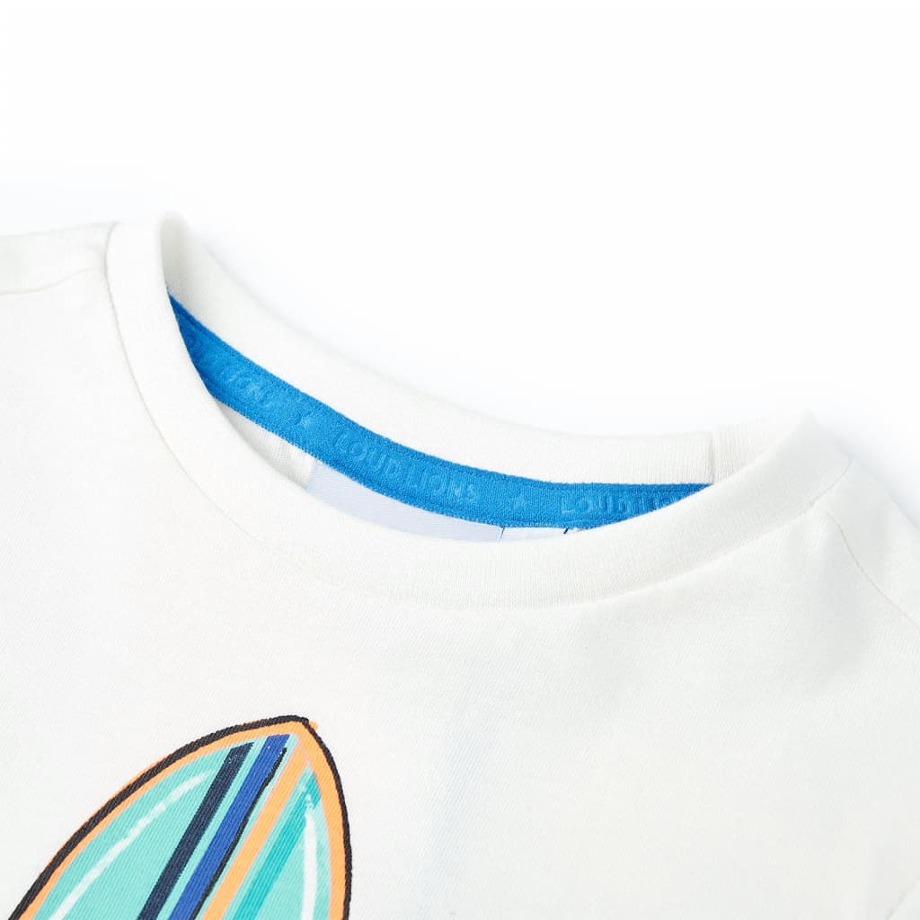 VidaXL Kindershirt met korte mouwen 104 ecru