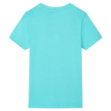 VidaXL Kindershirt met korte mouwen 128 zeeblauw