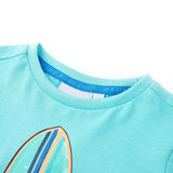 VidaXL Kindershirt met korte mouwen 128 zeeblauw