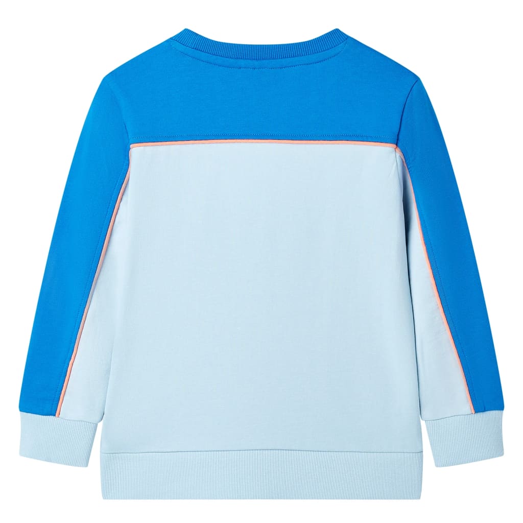 Vidaxl kindertrui 104 felblauw en lichtblauw
