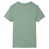 VidaXL Kindershirt met korte mouwen 104 kakikleurig