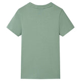 VidaXL Kindershirt met korte mouwen 140 kakikleurig