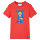 Vidaxl kindershirt met korte mouwen 140 rood