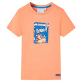 VidaXL Kindershirt met korte mouwen 140 neonoranje