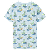 Vidaxl kinderpyjama met korte mouwen 104 lichtblauw